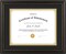 8.5X11 Diploma Frame, Solid Wood Brown with Gold Trim Certificate Frame, 8.5X11 Inch or 11X14 Diploma Without Mat, Real Glass Front with Black Over Gold Double Mat -1 Pack